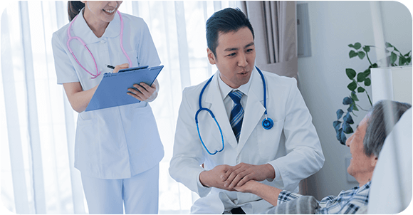 入院せずに、ご自宅で治療を受けたい方